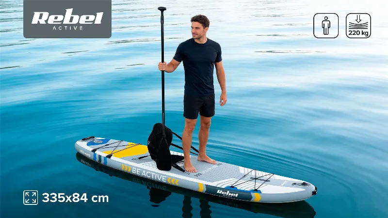Set Placa Gonflabila Stand Up Paddle Sup Pro Rebel Acti