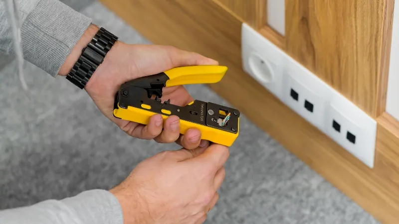 Cleste Sertizare RJ45 RJ12 Pass-Through Rebel