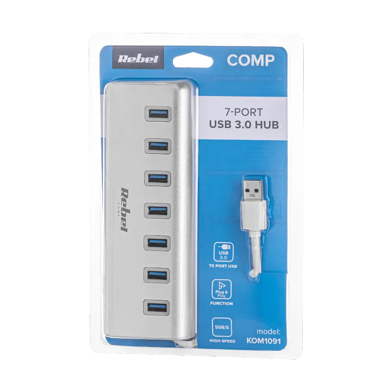 Hub USB 3.0 7 Porturi Rebel