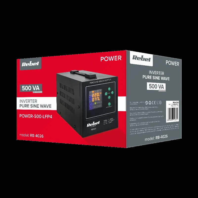 UPS Centrale Termice Sinus Pur 500VA 300W 12V Rebel