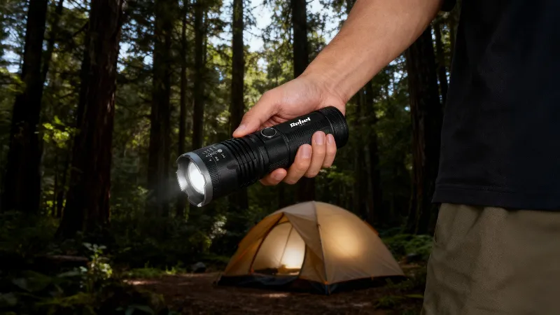 Lanterna Aluminiu LED 20W 4.2V 4500MAH 2000LM Rebel