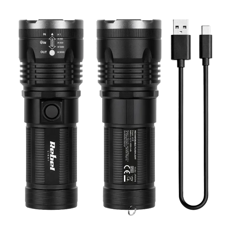 Lanterna Aluminiu LED 20W 4.2V 4500MAH 2000LM Rebel