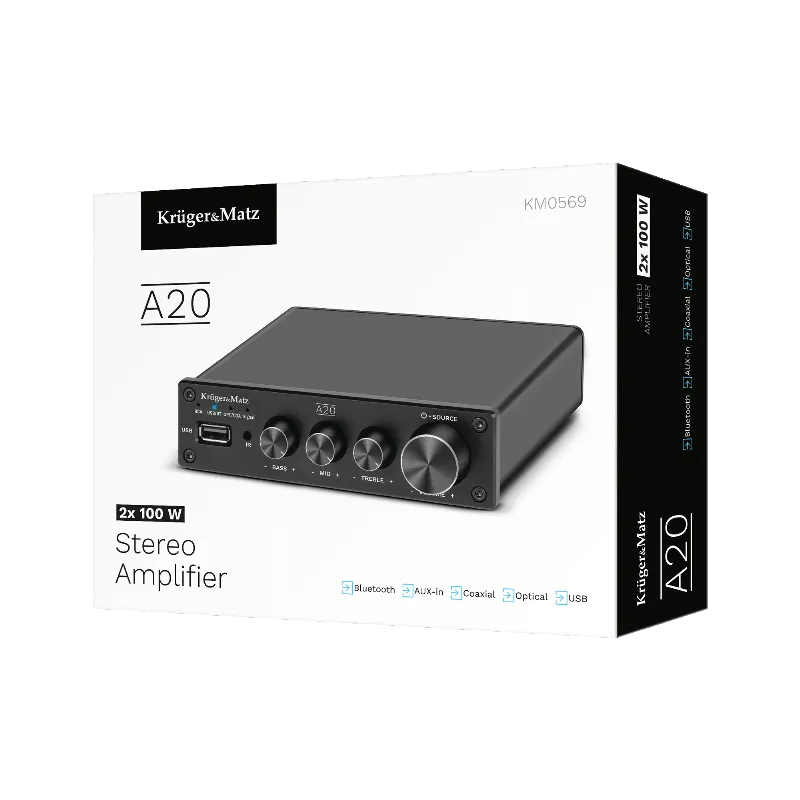 Amplificator Audio Stereo 2X100W A20 Kruger Matz