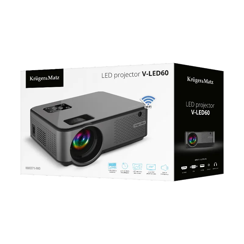 Videoproiector Fullhd Wifi LED Home V-LED60 Kruger Matz
