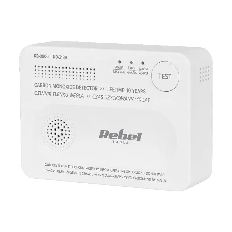 Detector Senzor Monoxid de Carbon Rebel