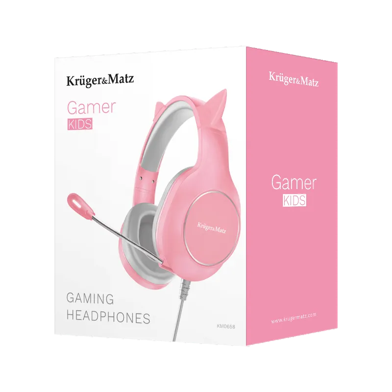 Casti Gamer Kids Kruger Matz Roz