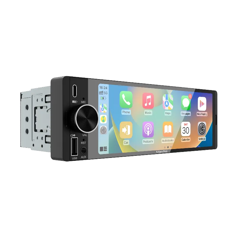 Player Auto 1 din 4X60W Carplay Androidauto Kruger Matz