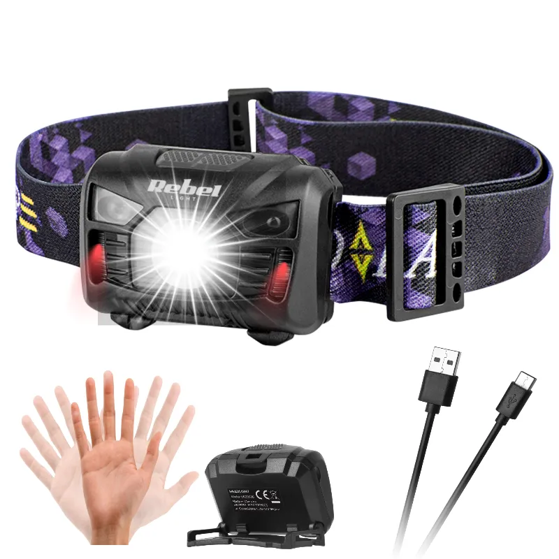 Lanterna Frontala LED 3W Accu 120LM Rebel