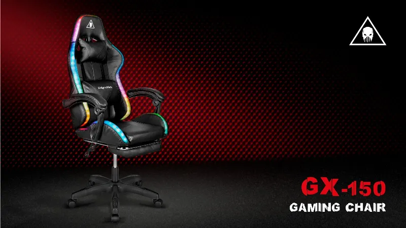 Scaun Gaming Gx-150 Negru LED Kruger Matz