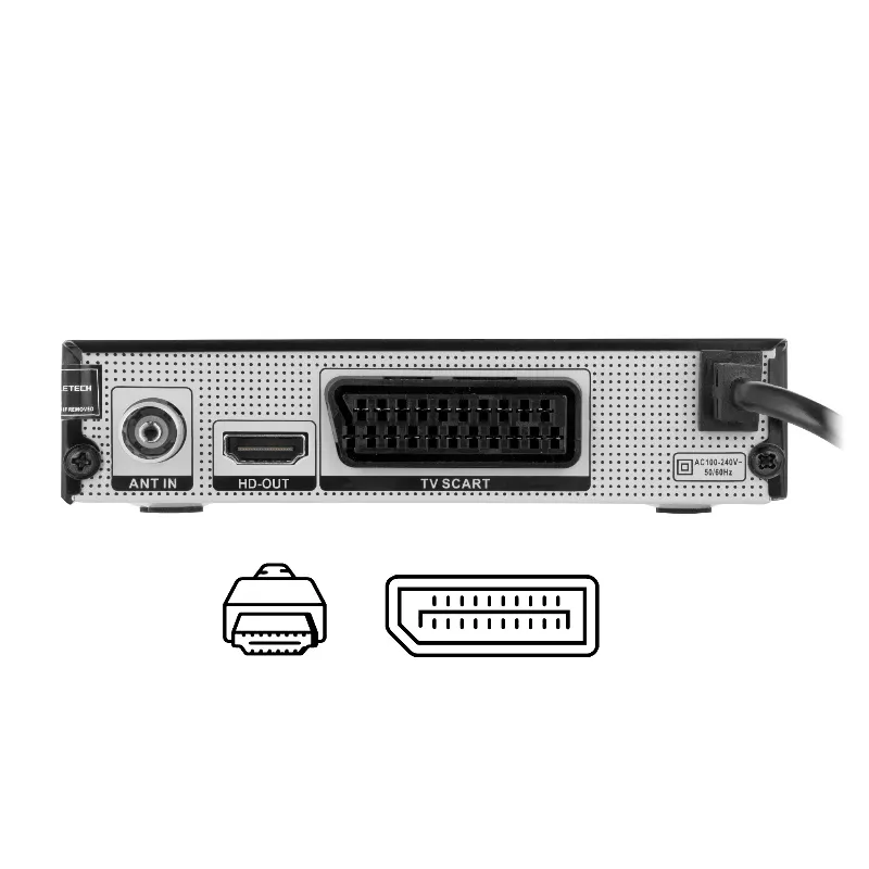 Tuner DVB-T2 H.265 HEVC LAN Cabletech