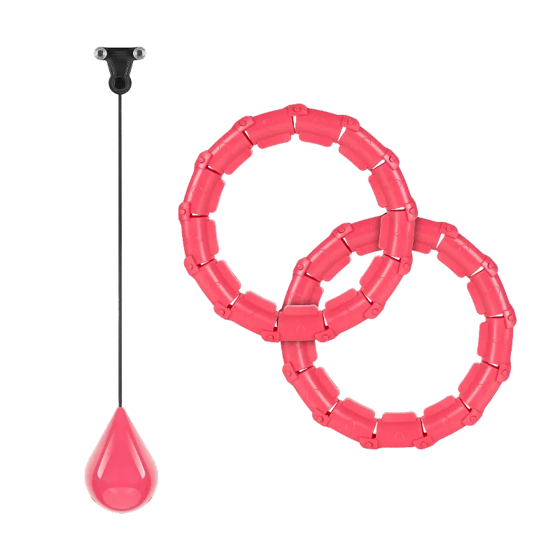 Cerc Fitness Smart Hula Hoop 50 CM Roz Rebel Active