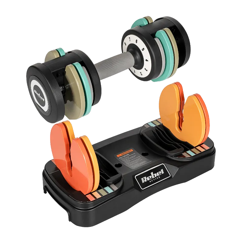 Set 2X Gantera Fonta Reglabila 1KG 2X10KG Rebel Active