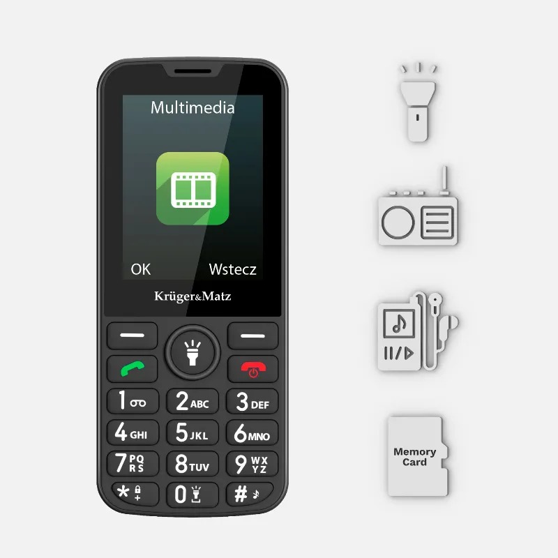 Telefon Gsm Seniori 2G Buton Sos Kruger Matz