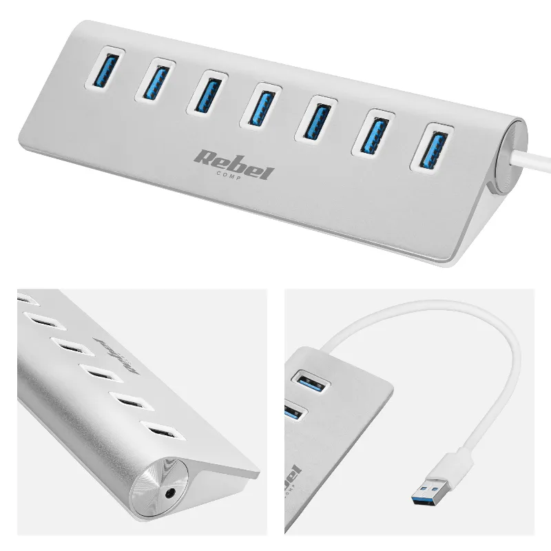 Hub USB 3.0 7 Porturi Rebel