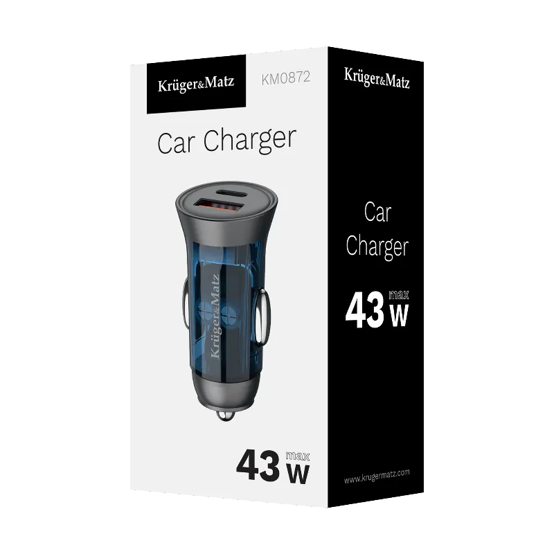 Incarcator Auto USB / Type C QC PD 45W Kruger Matz