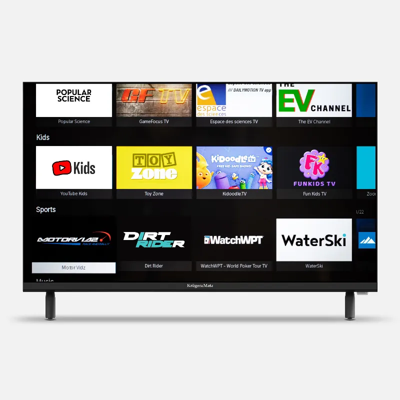 TV LED HD Smart Vidaa 24INCH 61CM 220V Kruger Matz