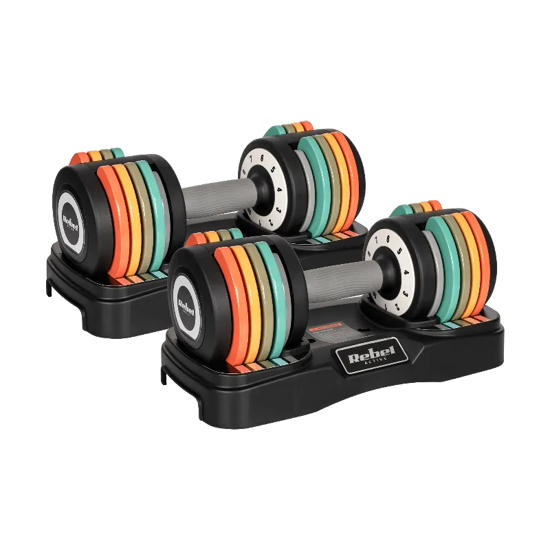 Set 2X Gantera Fonta Reglabila 1KG 2X10KG Rebel Active