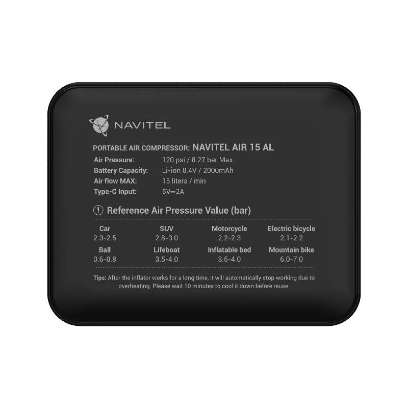 Compresor Auto 16.8WH AIR15AL Navitel