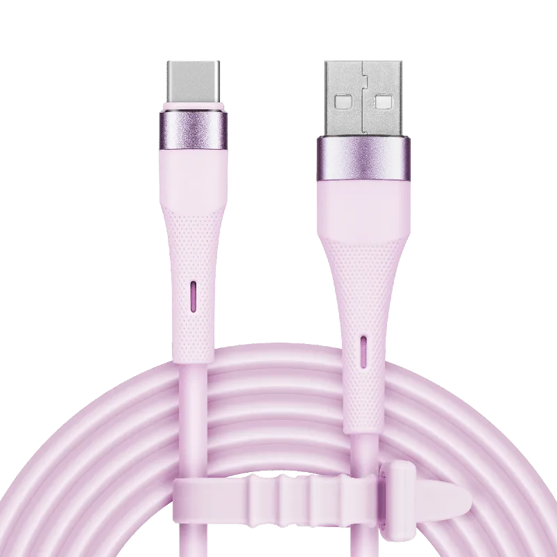 Cablu Silicon USB-USB Type C 1M Basic Kruger Matz