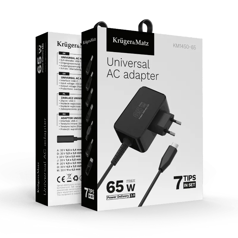 Alimentator Universal 65W Power Delivery Kruger Matz
