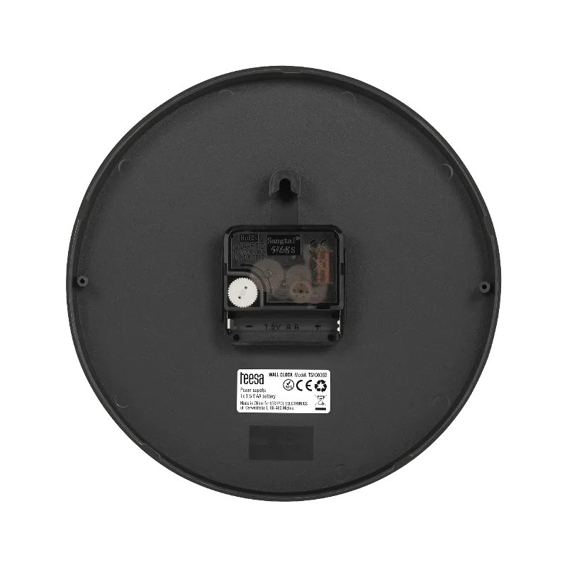 Ceas Perete 20CM Negru Teesa