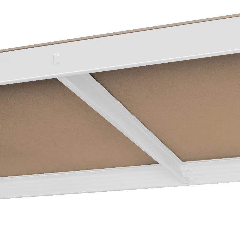 Raft Metalic 5 Polite 750KG MDF 180X90X40 Alb Rebel