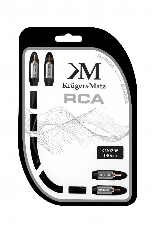 Cablu 2RCA-2RCA 1.8M Kruger Matz