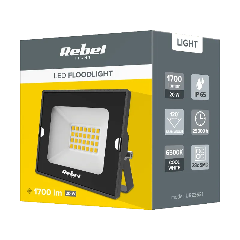 Reflector LED 20W 6500K 230V Rebel