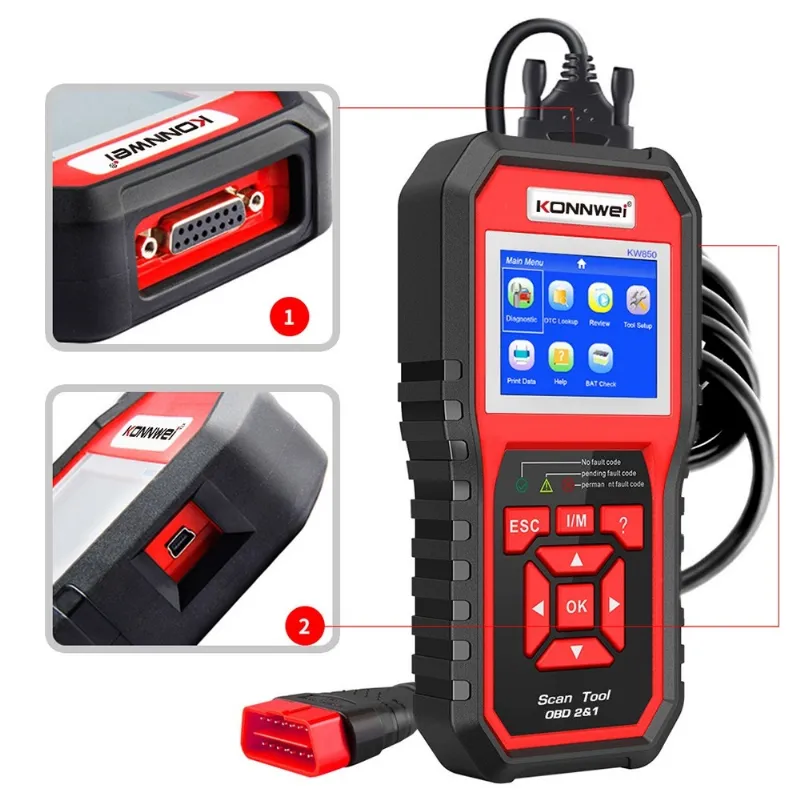 Multimetru Diagnoza Auto OBD2 KW850 Konnwei