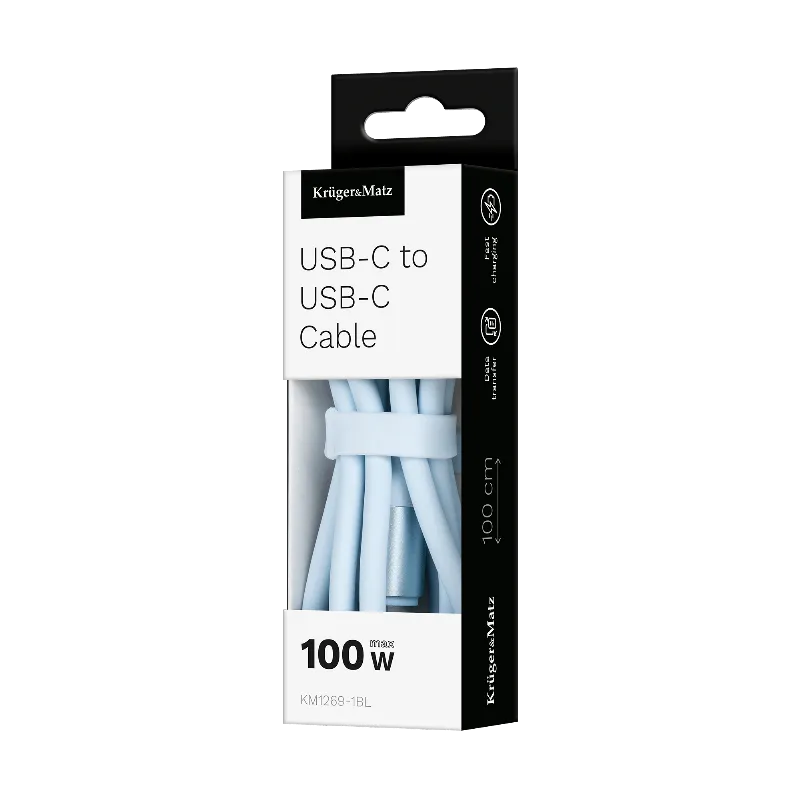 Cablu Silicon Type C-Type C 100W 1M Basic Kruger Matz
