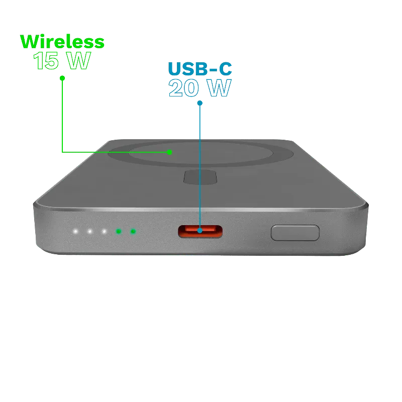 Power Bank 5000 MAH MAG Safe Kruger Matz