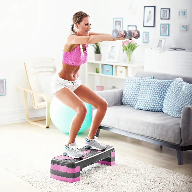 Stepper Aerobic 3 Nivele Gri Violet Rebel Active