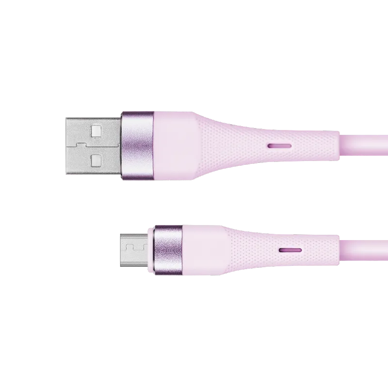 Cablu Silicon USB-Micro USB 1M Basic Kruger Matz