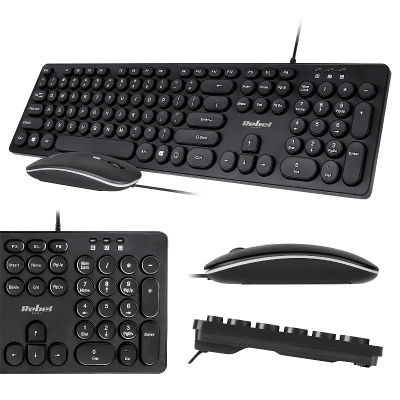 Kit Tastatura si Mouse cu Fir WDS200 Rebel