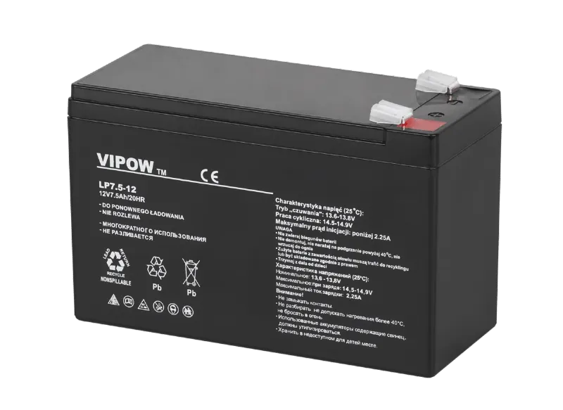 Acumulator Stationar AGM VRLA 12V 7.5AH Vipow