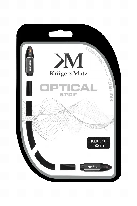 Cablu Optic Toslink-Toslink 0.5M Kruger Matz