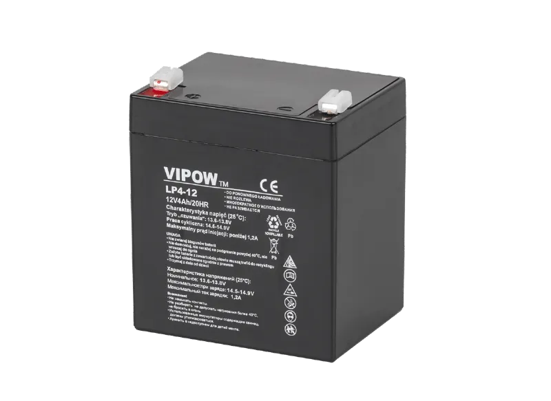 Acumulator Stationar AGM VRLA 12V 4AH Vipow