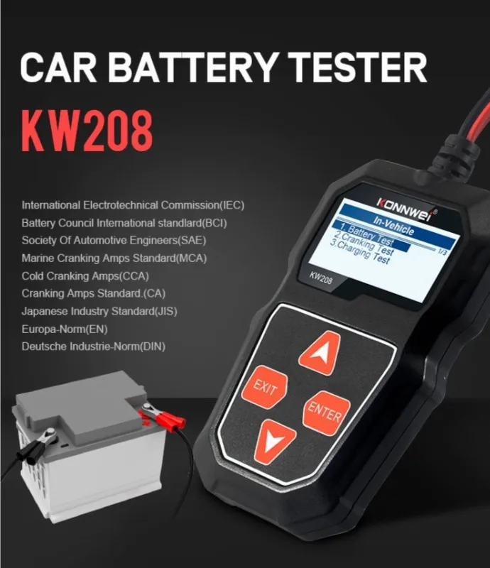 Tester Baterii KW208 Konnwei