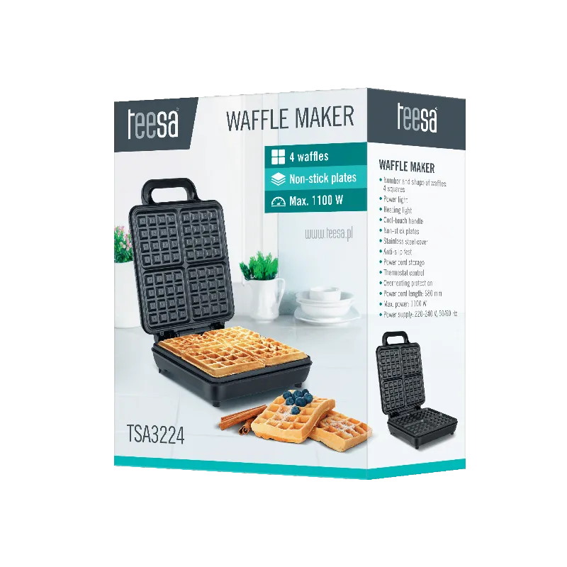 Aparat 4 Wafe 1100W Teesa