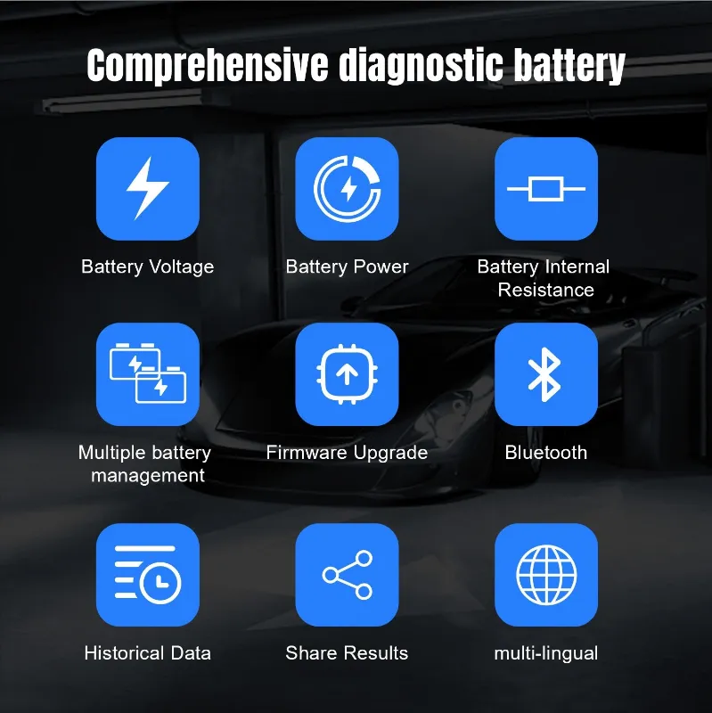 Tester Baterie cu Bluetooth BK100 Konnwei