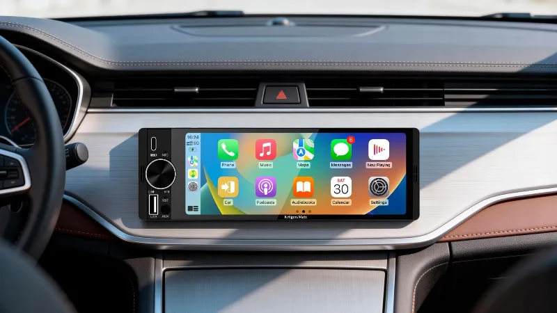 Player Auto 1 din 4X60W Carplay Androidauto Kruger Matz