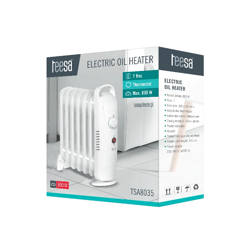 Radiator Ulei 7 Elementi 800W Teesa