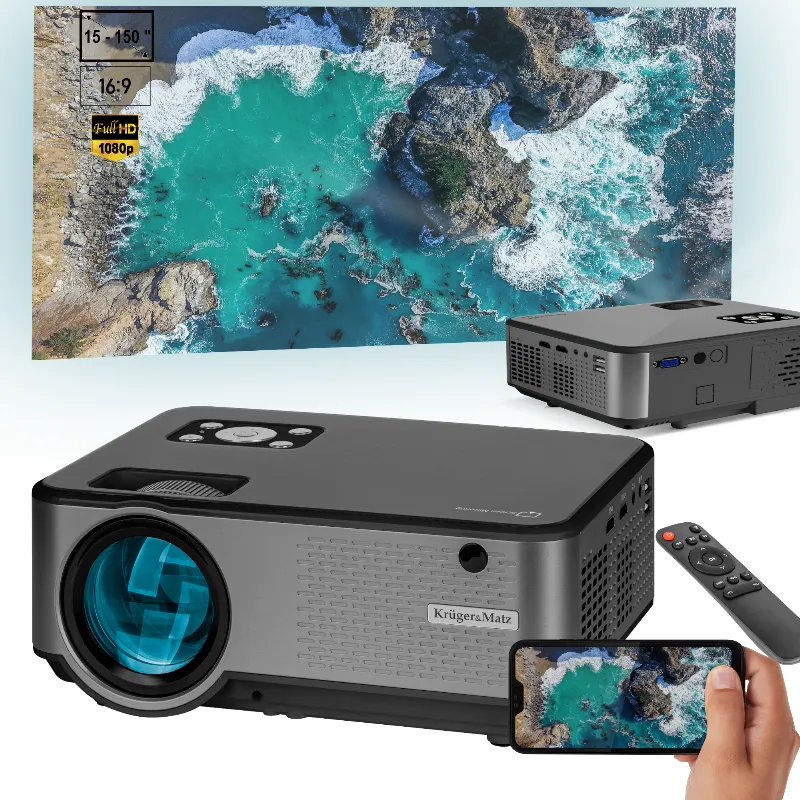 Videoproiector Fullhd Wifi LED Home V-LED60 Kruger Matz