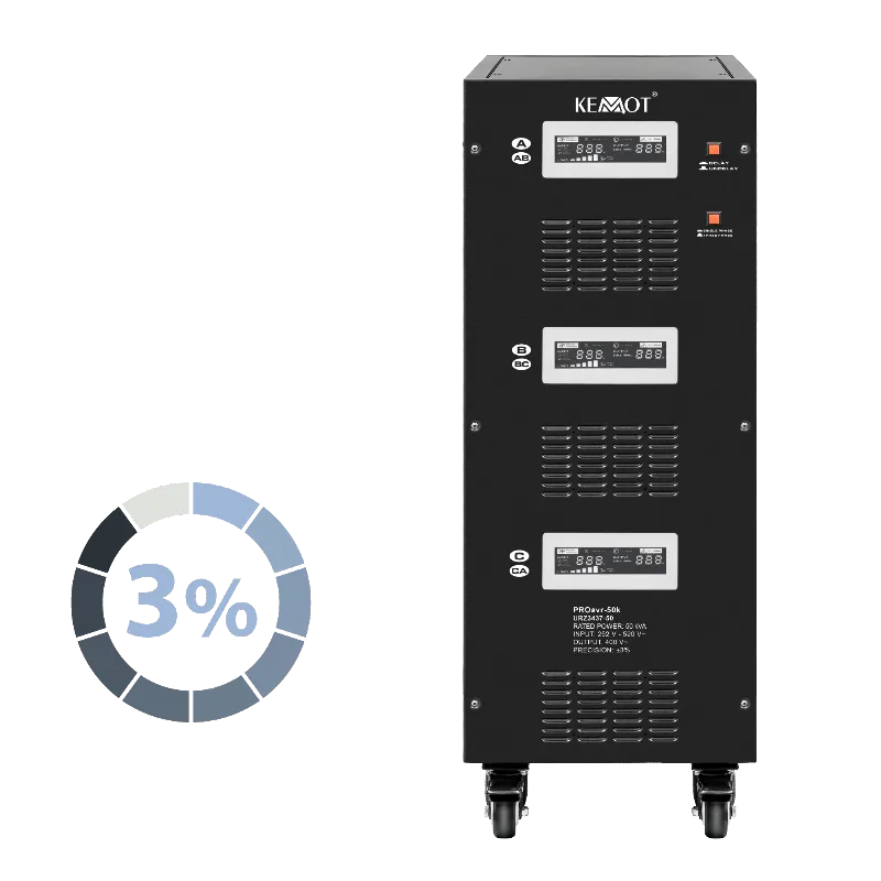 Stabilizator Servomotor Trifazat 50KVA Proavr-50K Kemot