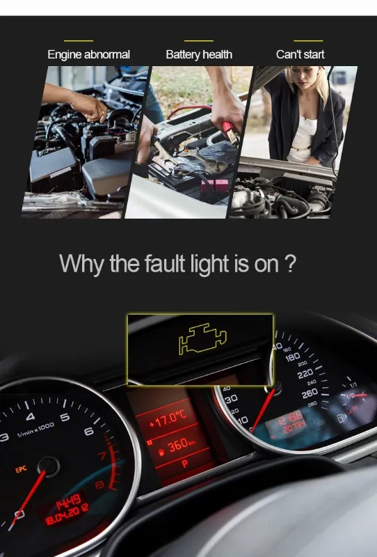 Multimetru Diagnoza Auto OBD2 KW870 Konnwei
