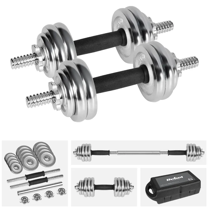 Gantere Reglabile cu Valiza Total 15KG Rebel Active