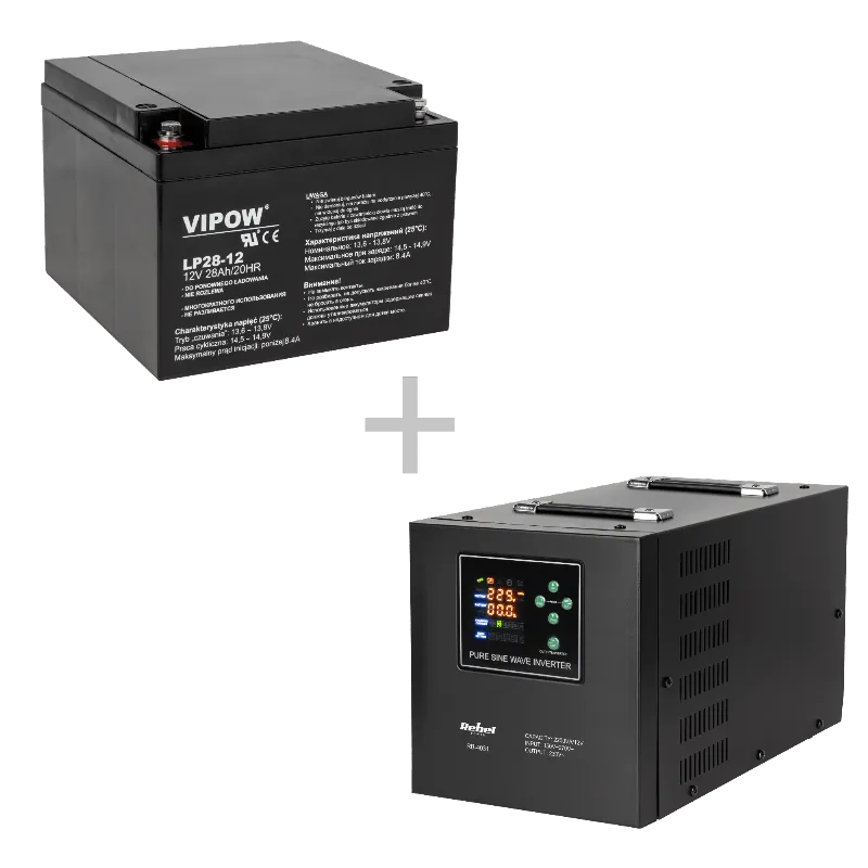 Ups Centrale Sinus Pur 2200VA 1600W 12V LIFEPO4 Rebel