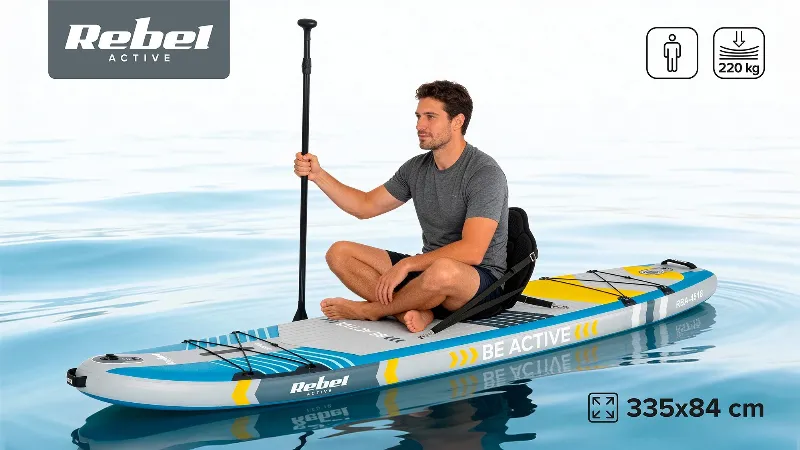 Set Placa Gonflabila Stand Up Paddle Sup Pro Rebel Acti