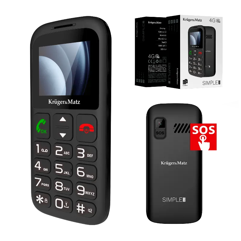 Telefon GSM Seniori Buton SOS Kruger Matz