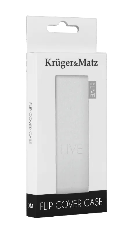 Flip Cover Alb Live Kruger Matz